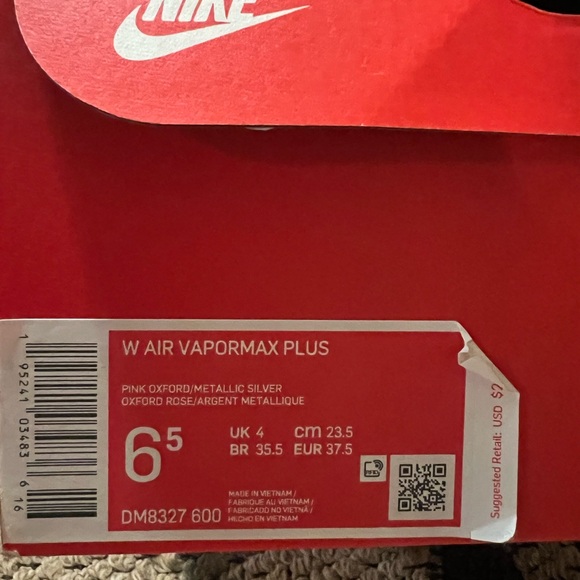 Nike Pink Air VaporMax Plus Sneakers - Picture 3 of 3